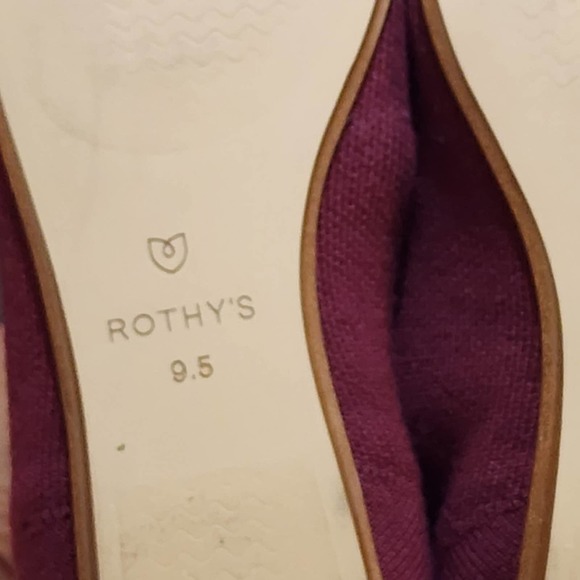 Rothy's the Merino Collection Point in Aubergine size 9.5 - Picture 7 of 7